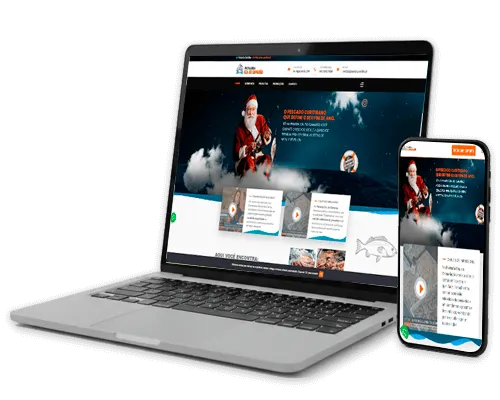 Site criado para a Peixaria Cia. do Camarão