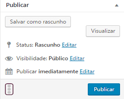 publicação wordpress