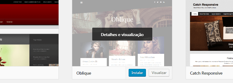 instalação tema wordpress