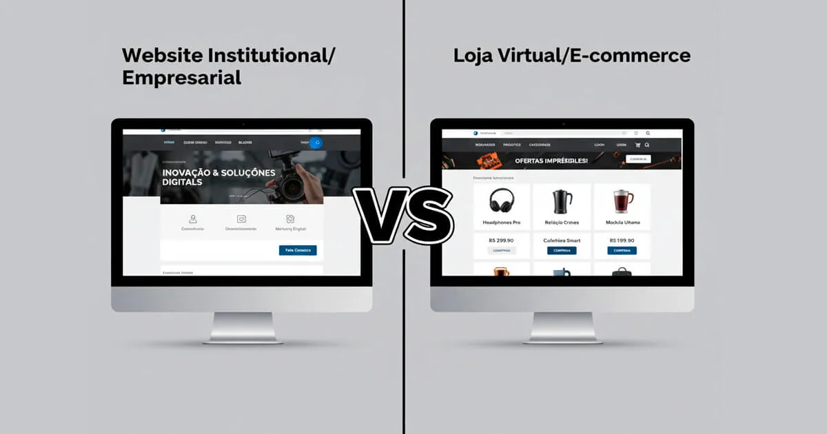 Site Institucional ou E-commerce, qual escolher?