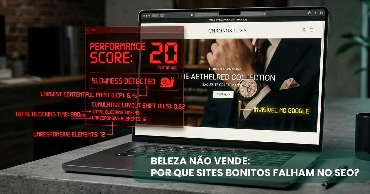 Beleza não vende: Por que sites bonitos falham no SEO?
