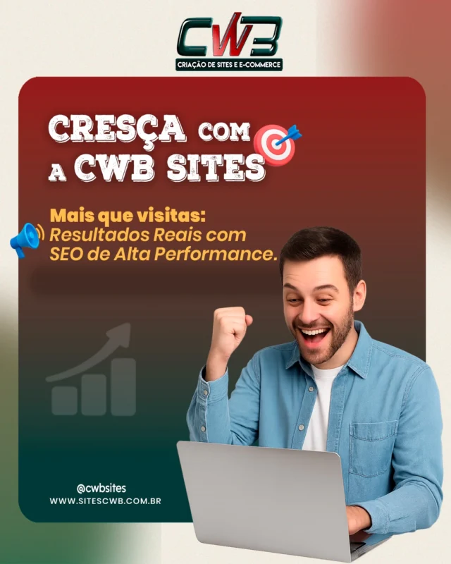 De Curitiba para o mundo digital
Aqui na CWB Sites, a gente sabe que presença online é mais do que estar na internet, é ser encontrado pelas pessoas certas, no momento certo.
Com nossa expertise na Criação de Sites, aliada com SEO estratégico, seu negócio aparece para quem realmente quer o que você oferece e transforma visitas em clientes reais. 🚀
Feito com estratégia, e não sorte.Entre em contato agora e saiba como sua empresa pode melhorar a presença orgânica em Curitiba.Tel/WhatsApp (41) 99555-6440
www.sitescwb.com.br#seomarketing #webdesigner #websites #curitibapr